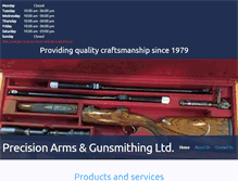 Tablet Screenshot of precisionarms.ca