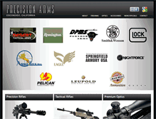 Tablet Screenshot of precisionarms.com